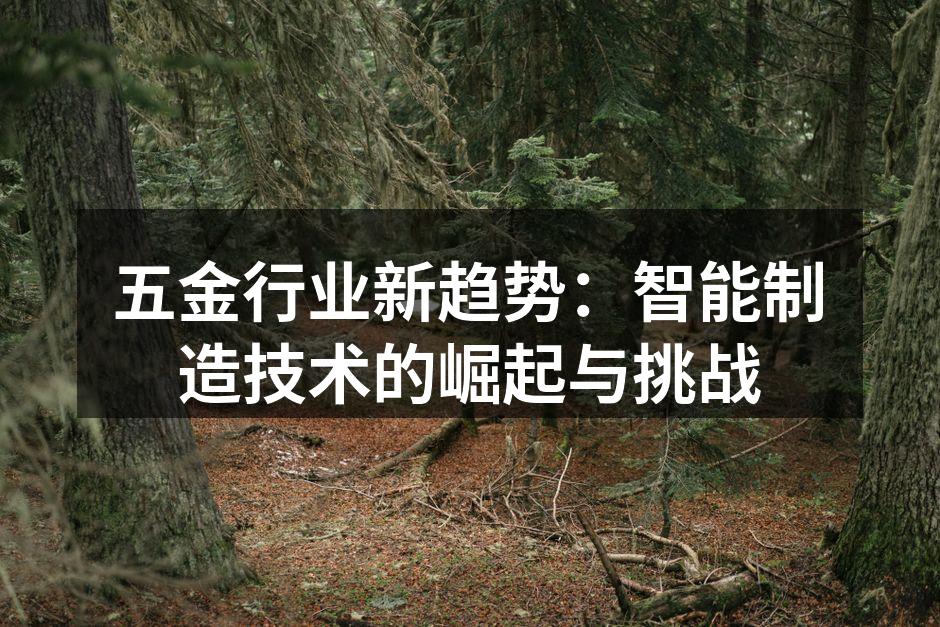 智能制造设备的应用示例